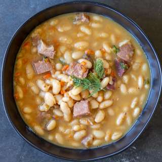 Crazy Easy Ham and Bean Soup