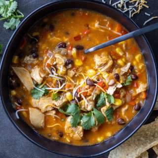 Easy Chicken Enchilada Soup