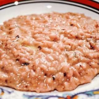 Risotto al radicchio e Saint-André (Risotto with Radicchio and Saint-André Cheese)