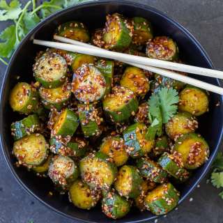 Asian Cucumber Salad (5 Minute)