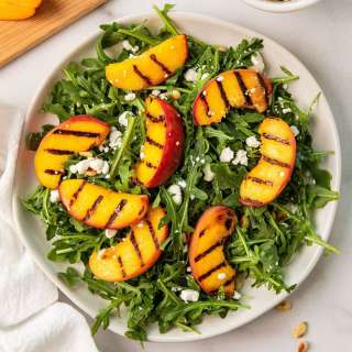 Balsamic Grilled Peach Summer Salad