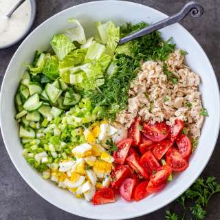 Easy Cobb Salad with Tuna