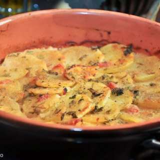 Tiella pugliese (Puglian-Style Potato and Mussel Casserole)