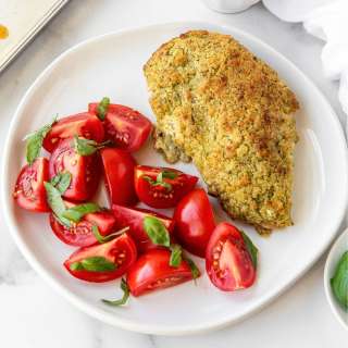 Goat Cheese & Pesto Crusted Chicken