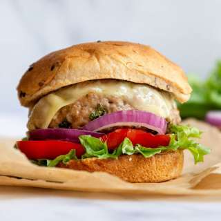 Juiciest Air Fryer Turkey Burgers