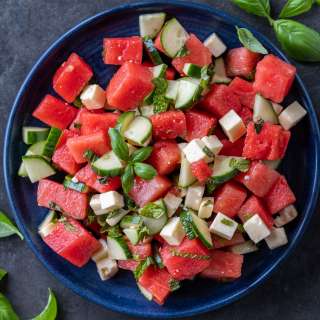 Greek Watermelon Feta Salad