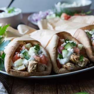 Chicken Gyros Recipe with Tzatziki Sauce Recipe