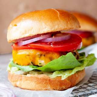 Air Fryer Chicken Burgers