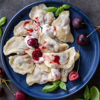 Cherry Vareniki (Cherry Dumplings)