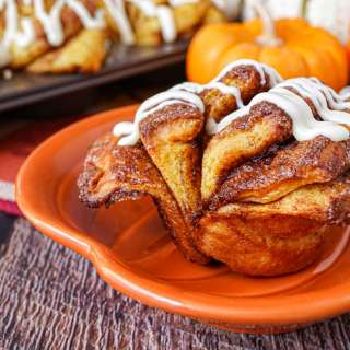 Pumpkin Cinnamon Fantail Rolls