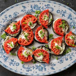 Eggplant Appetizer with Tomato