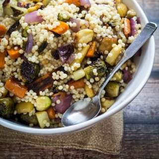Warm Israeli Couscous and Roasted Vegetable Salad Recipe