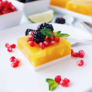 Easy Mango Coconut Jelly
