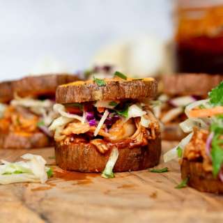 Barbecue Chicken Sweet Potato Sliders