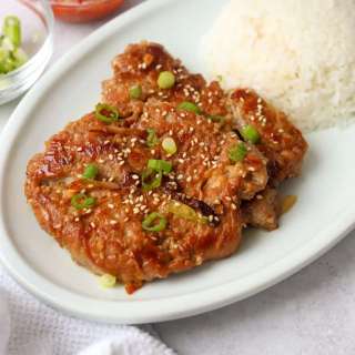 Quick & Easy Korean Style Pork Chops