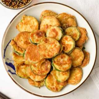 Quick & Easy Korean Zucchini Fritters (Hobak Jeon)
