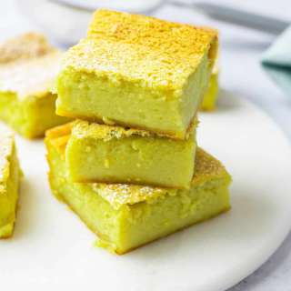 Pandan Custard Cake