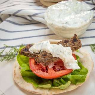 Lamb and Beef Gyros Recipe with Authentic Greek Tzatziki Sauce