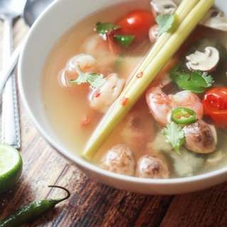 Thai Tom Yum Soup with Shrimp Recipe