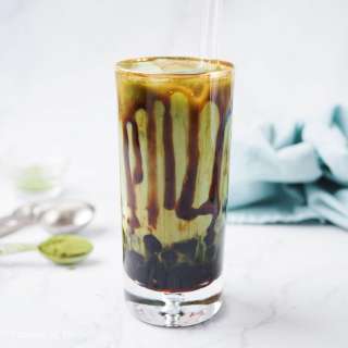 Easy Brown Sugar Boba Matcha Latte