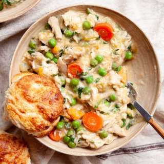 Crustless Chicken Pot Pie
