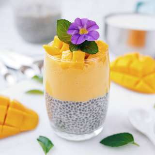 Quick & Simple Mango Coconut Chia Pudding