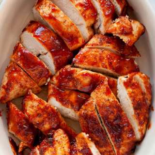 Air Fryer BBQ Chicken Breasts