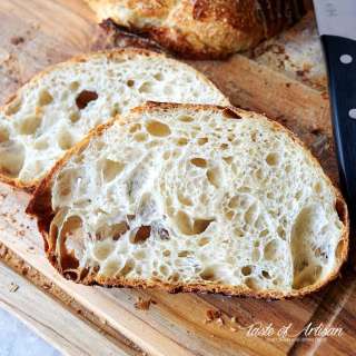 No-Knead Sourdough Bread