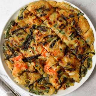 Quick & Easy Korean Seafood Pancake (Haemul Pajeon)