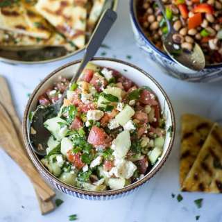 Tomato Cucumber Feta Salad Recipe