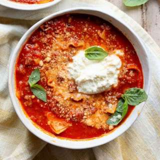 One Pot Lasagna Soup