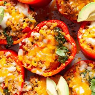 Ground Turkey Stuffed Peppers