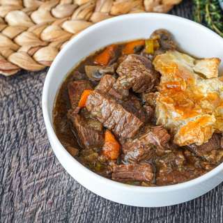 Beef and Mushroom Pie with Guinness