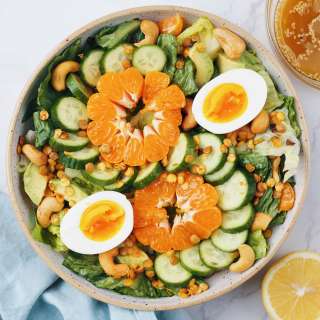 Easy 15-min. Asian Salad with Sesame Lemon Dressing