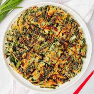 Easy Buchujeon (Korean Garlic Chive Pancakes)