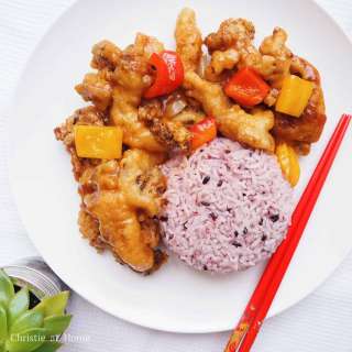 Sweet & Sour Battered Mushrooms