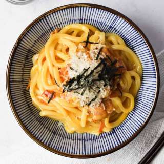 15-min. Easy & Simple Udon Carbonara