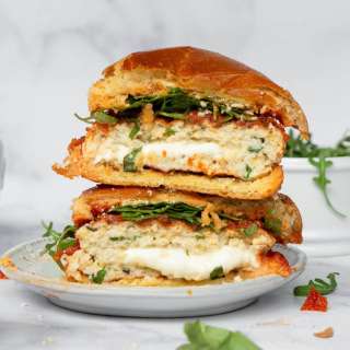 Stuffed Chicken Parmesan Burgers