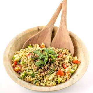 Freekeh Salad Recipe with Minted Sumac Dressing