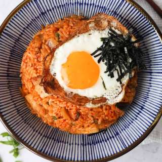 Quick & Easy Pork Belly Kimchi Fried Rice