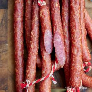 Homemade Smoked Kabanos Sausage