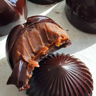 Pumpkin Caramel Ganache Chocolates