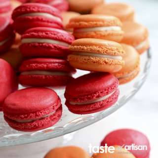 French Macarons with White Chocolate Ganache and Jam
