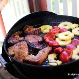 Chargrilled Korean Style BBQ Pork Chops