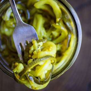 Refrigerator Zucchini Pickles Recipe