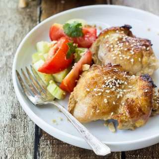 Asian Sticky Chicken Thighs Recipe