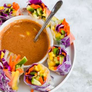 Mango Spring Roll In A Bowl
