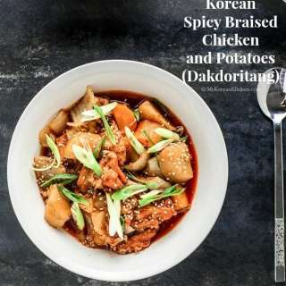Slow Cooker Korean Spicy Braised Chicken and Potatoes