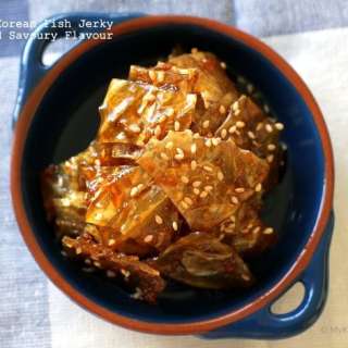 Seasoned Korean Fish Jerky (Jwipo Jorim)