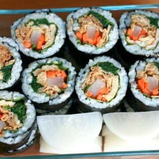 Korean Style Inari Roll (Yubu Kimbap)